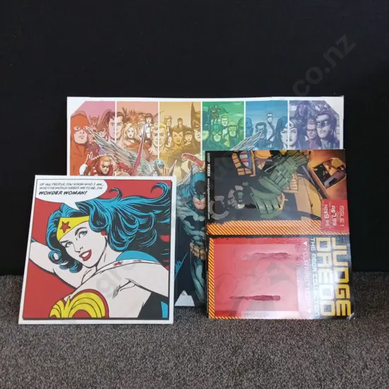 3 PIECES DC COMICS ART