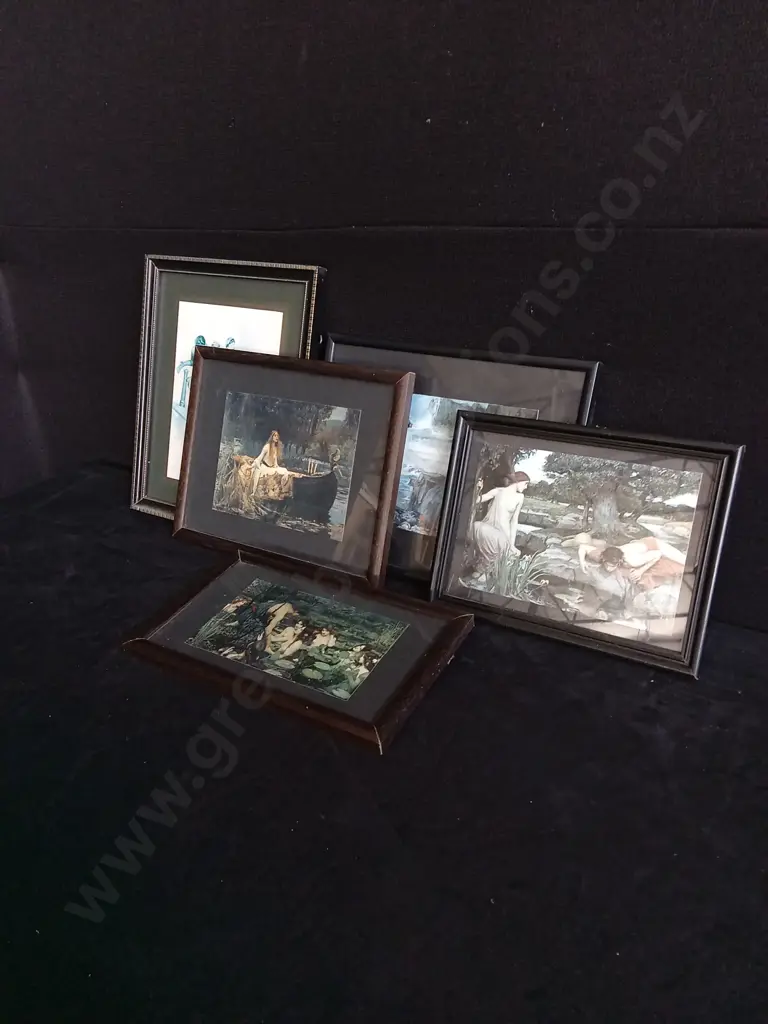 5 PIECES FRAMED PAINTING PRINTS Image 1++