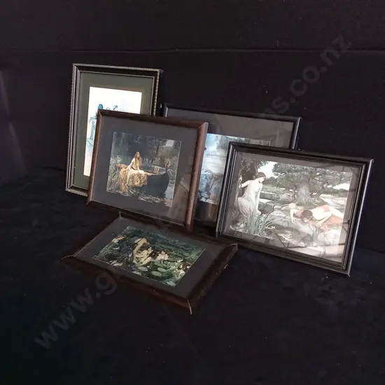 5 PIECES FRAMED PAINTING PRINTS