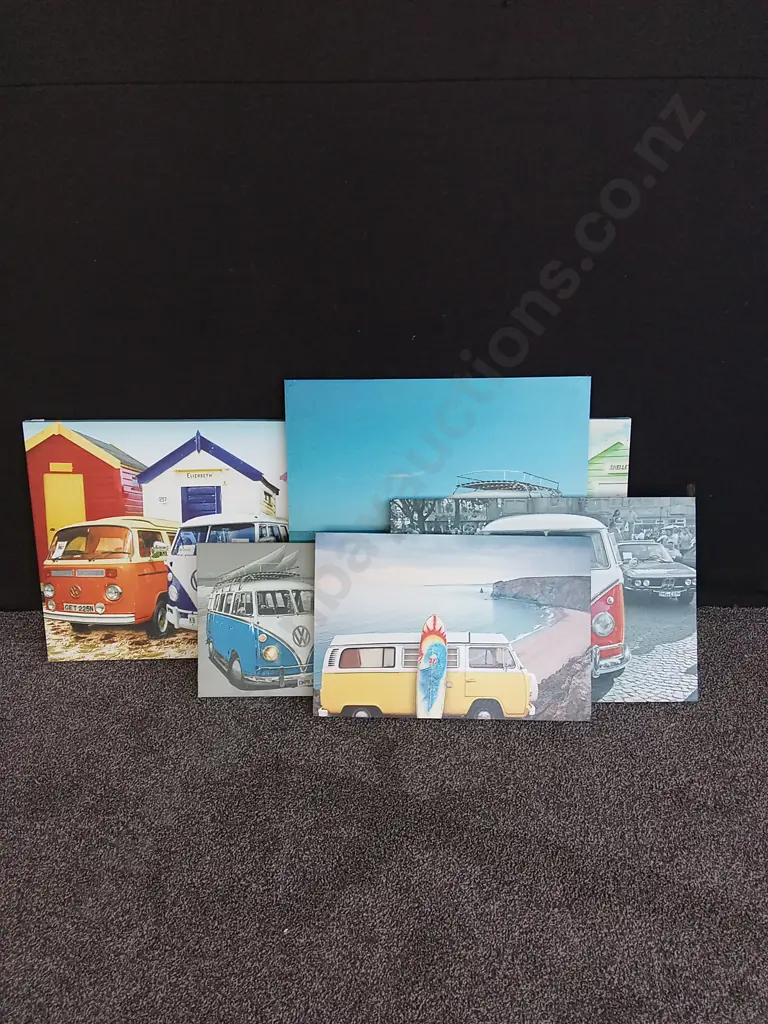 5 PIECES VOLKSWAGEN CANVAS PRINTS Image 1++