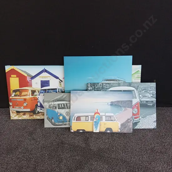 5 PIECES VOLKSWAGEN CANVAS PRINTS