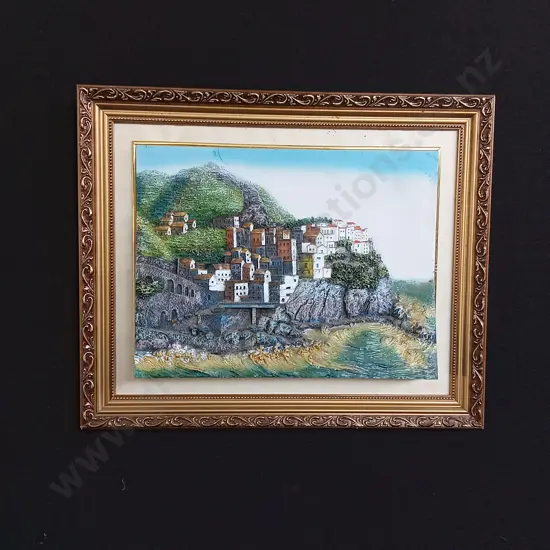 3D LANDSCAPE PAINTING FRAMED