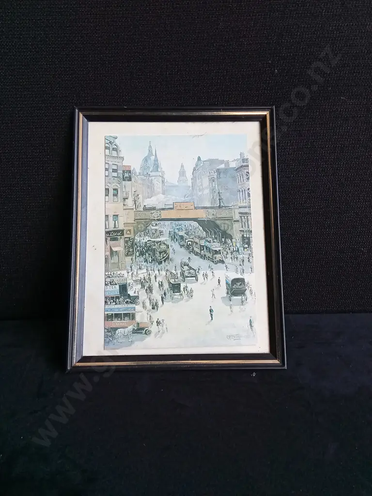 3 PIECES CITY LANDSCAPE FRAMED ART PRINTS Image 1++