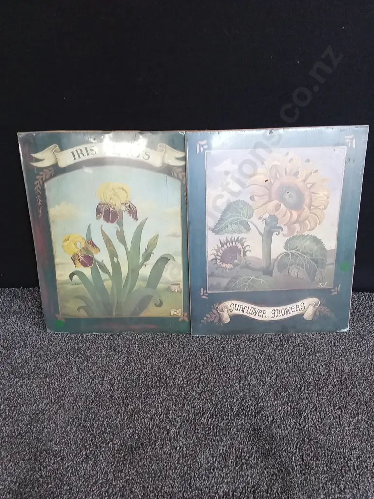 3 PIECES FLOWER ART WORKS Image 1++