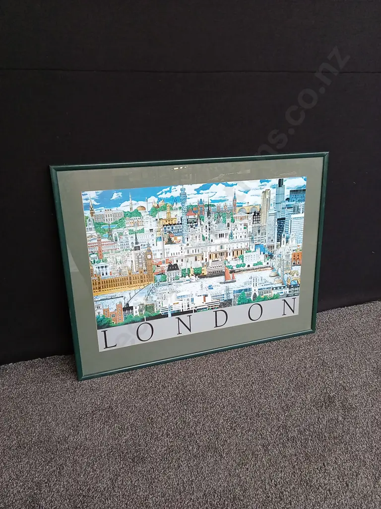 LARGE LONDON FRAMED PRINT Image 1++
