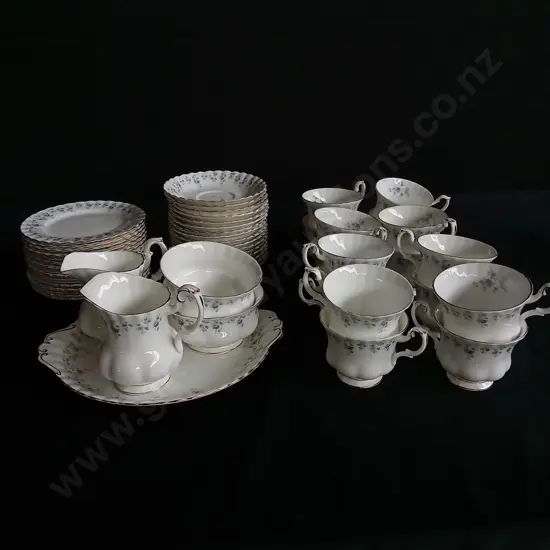 ROYAL ALBERT MEMORY LANE BONE CHINA TEA SET 53 PIECES