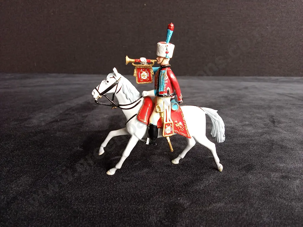 IMPERIAL PRODUCTIONS 1:32 SCALE SOLDIERS, NO 101 TRUMPETER CHASSEURS A CHEVAL, BOXED Image 1++