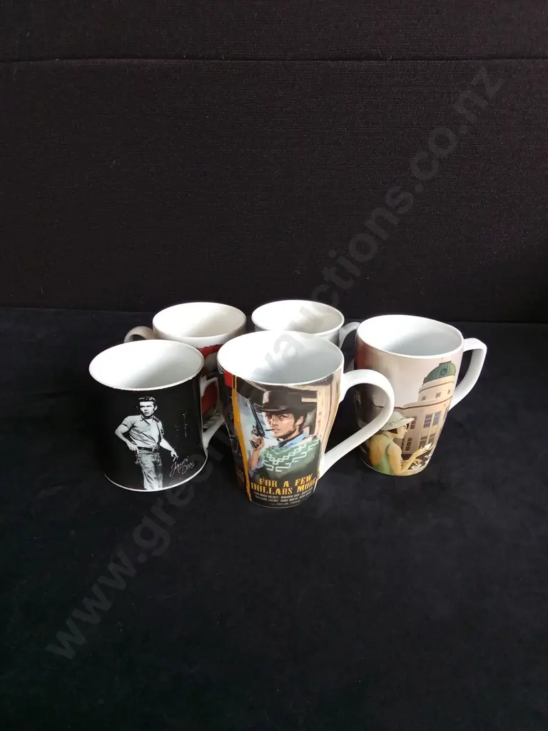 5 PIECES PRINTED MUGS Image 1++