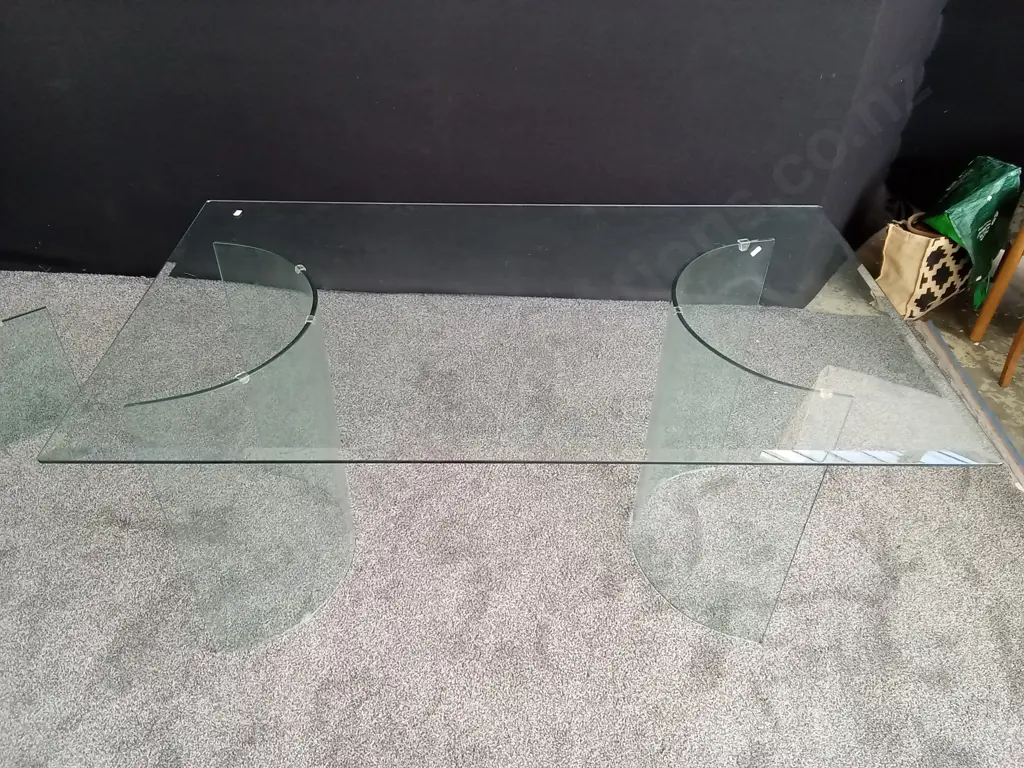 GLASS TABLE WITH 2 LEGS Image 1++