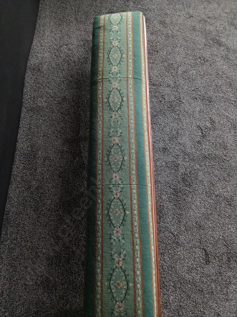 ANTIQUE UPHOLSTERED LONG FOOTSTOOL LENGTH 1.26M Image 1++