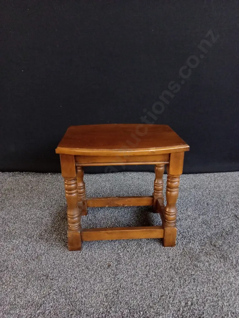 WOODEN SIDE TABLE 40CM H X 40CM W Image 1++