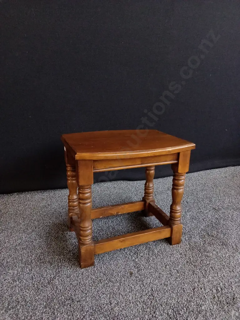 WOODEN SIDE TABLE 40CM H X 40CM W Image 1++