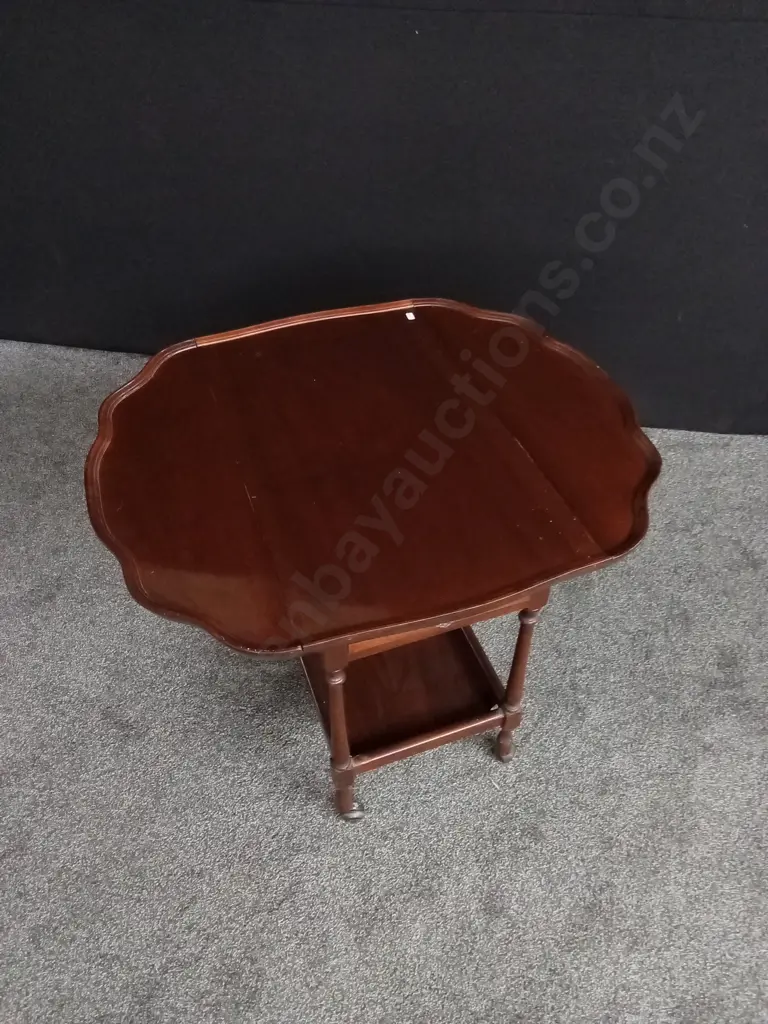 VINTAGE WOODEN TEA TROLLEY H 66CM X 80CM Image 1++