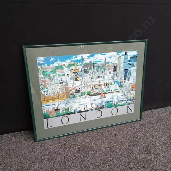 LARGE LONDON FRAMED PRINT