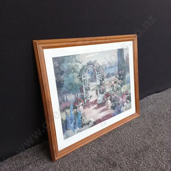 FRAMED ROSE GARDEN PRINT