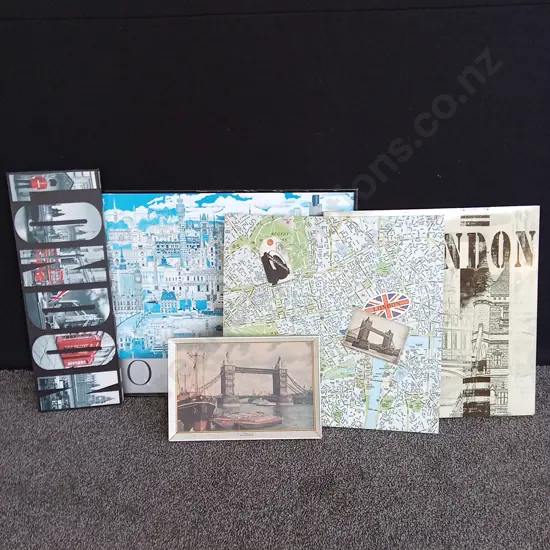 5 PIECES LONDON ART/MEMORABILIA