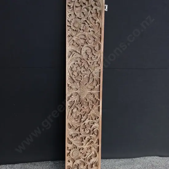 CARVED WOODEN DOOR PANEL H 173CM X 34CM W