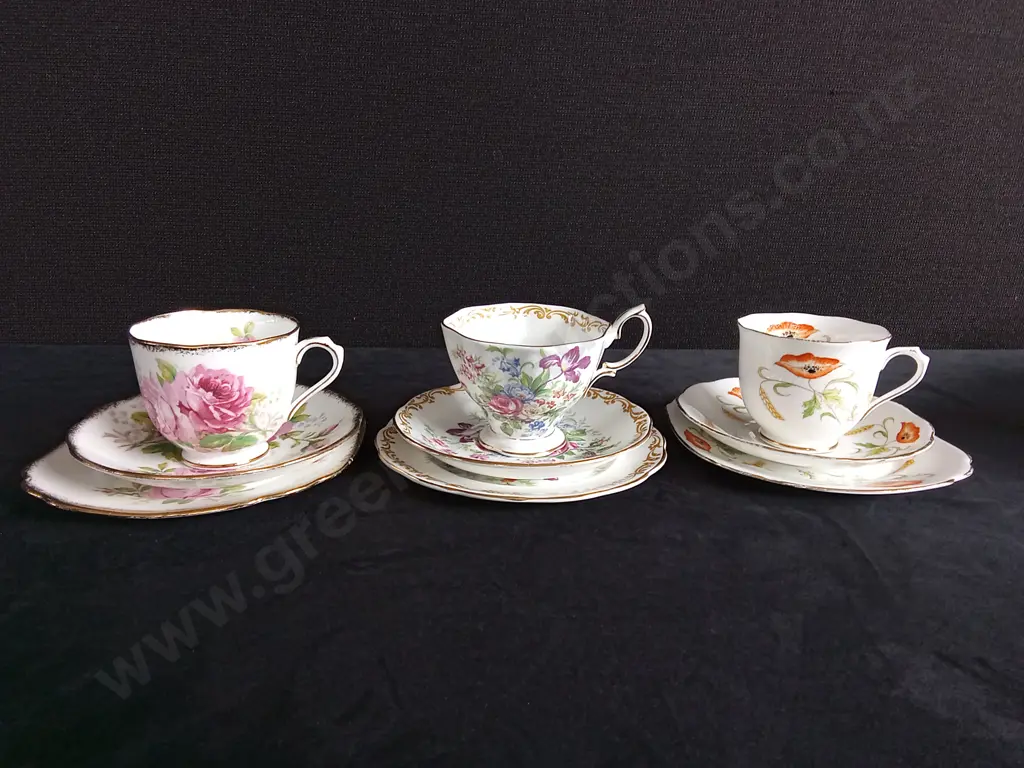 3 ROYAL ALBERT TEA SETS Image 1++