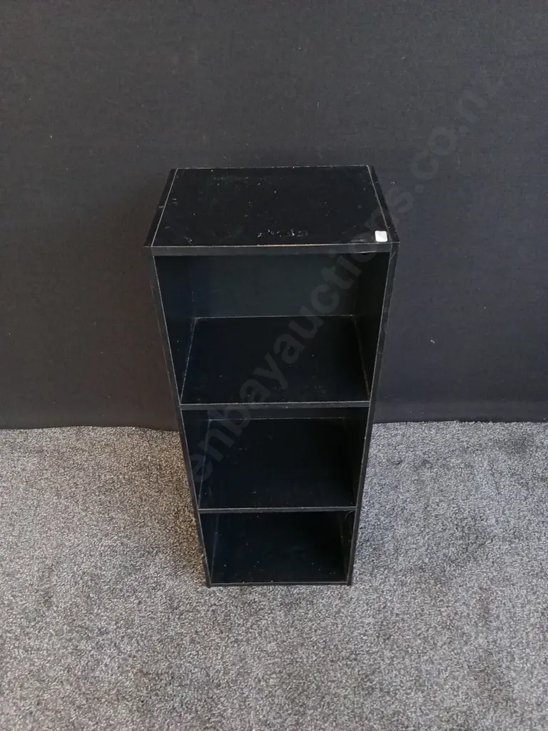 BLACK WOODEN CUBICLES 80CM H X 30CM W Image 1++