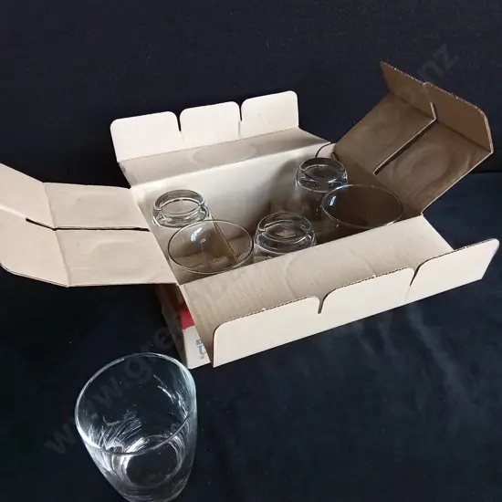 BRAND NEW BOX OF SIX GLASSES