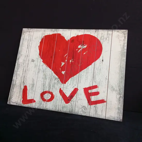 LOVE WOODEN PRINT