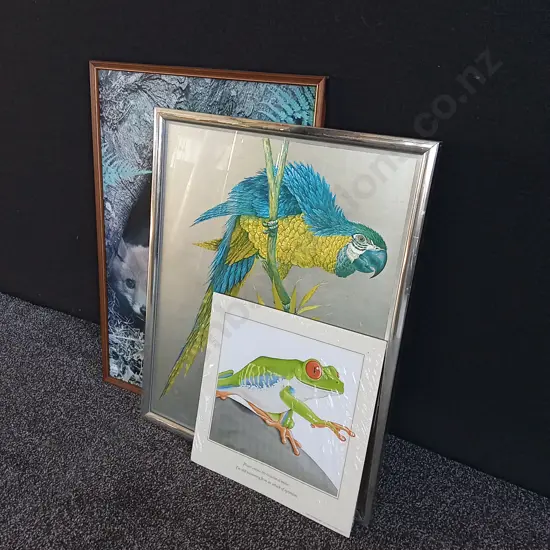 3 PIECES ANIMAL PRINTS