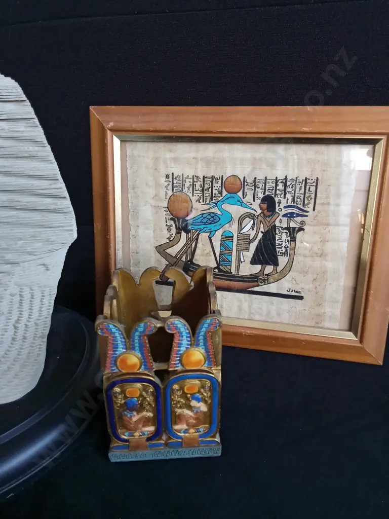 3 PIECES EGYPTIAN DECOR TALLEST H 25CM Image 1++