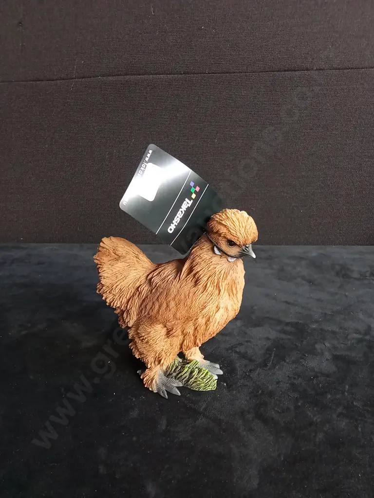 TAKASHO SILKY HEN  BROWN FIGURINE H 7CM BRAND NEW Image 1++