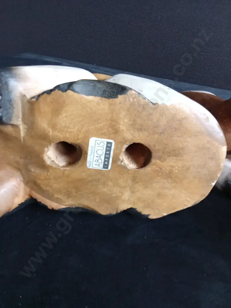 4 PIECES ABACUS IMPORTS HAND CARVED WOODEN CAT FIGURINES TALLEST H 24CM Image 1++