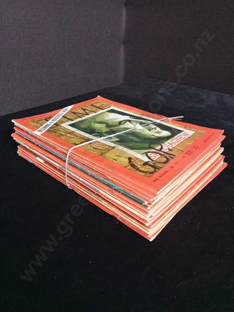 16 ISSUES OF TIME MAGAZINE 1968 Image 1++