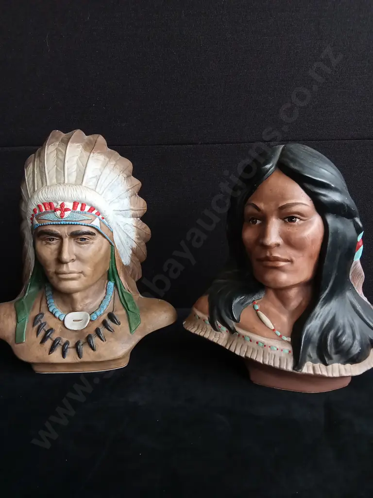 5 PIECES NATIVE INDIAN CERAMIC SCULPTURES Image 1++