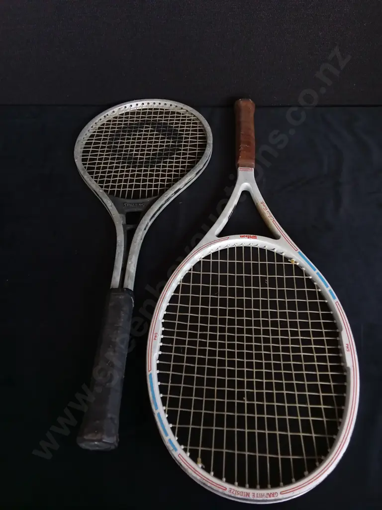 WILSON AND SPELDING TENNIS RACKETS Image 1++