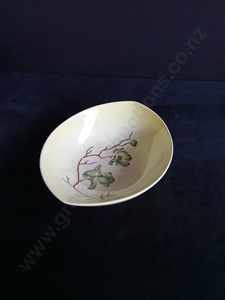 2 PIECES CARLTON WARE HAND PAINTED BOWL AND PLATE Image 1++