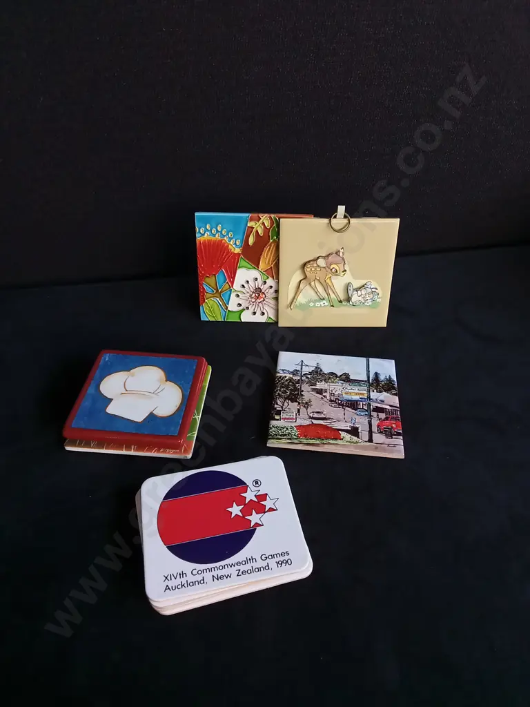 COASTERS AND SQUARE TILE ART MIX Image 1++