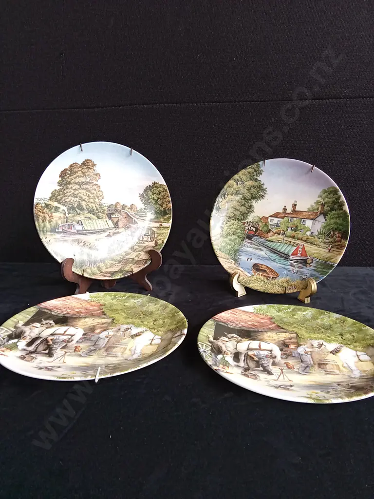 4 PIECE COUNTRYSIDE DECORATIVE PLATES Image 1++