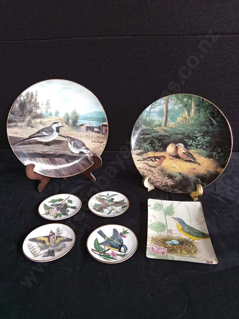 7 PIECE DECORATIVE BIRD PLATES Image 1++