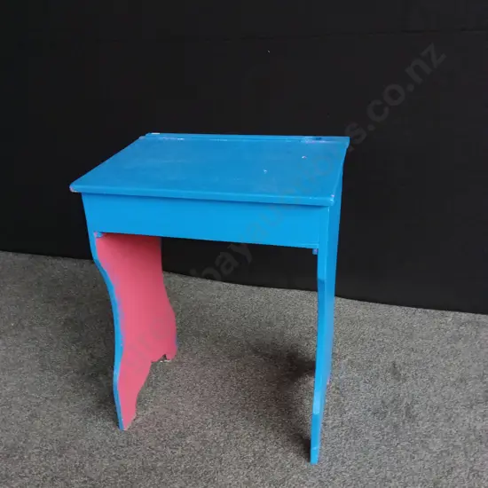 PAINTED VINTAGE SCHOOL DESK