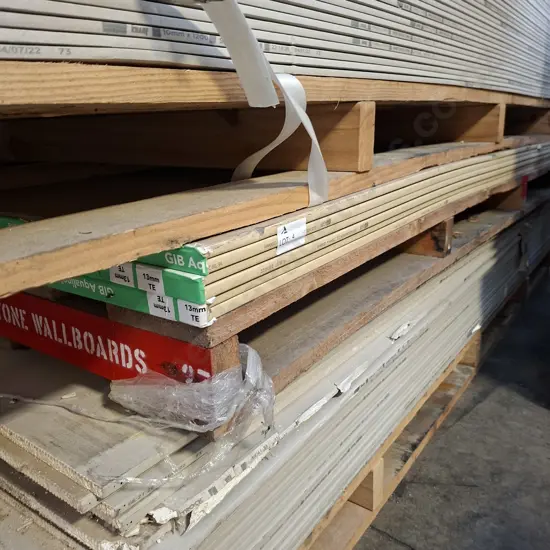 6 SHEETS OF GIB AQUALINE PLATERBOARD 2.7M X 1.2M X 13MM