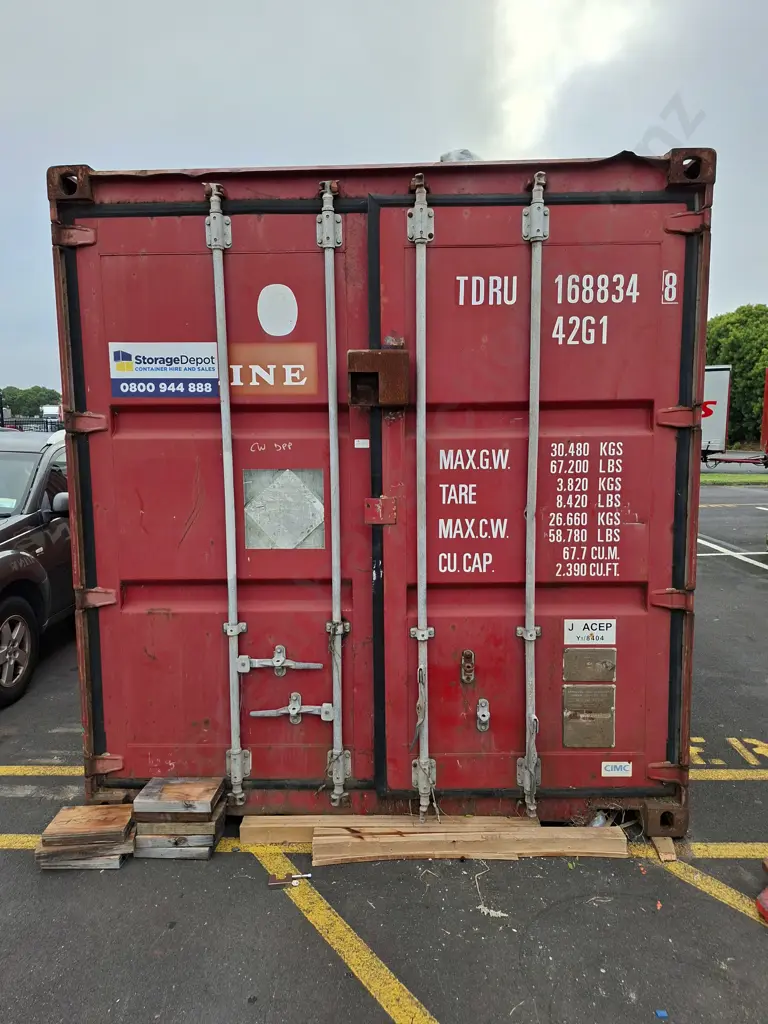 40FT CONTAINER #TDRU 1688348 - WATERTIGHT AND SECURE- CONTENTS NOT INCLUDED Image 1++