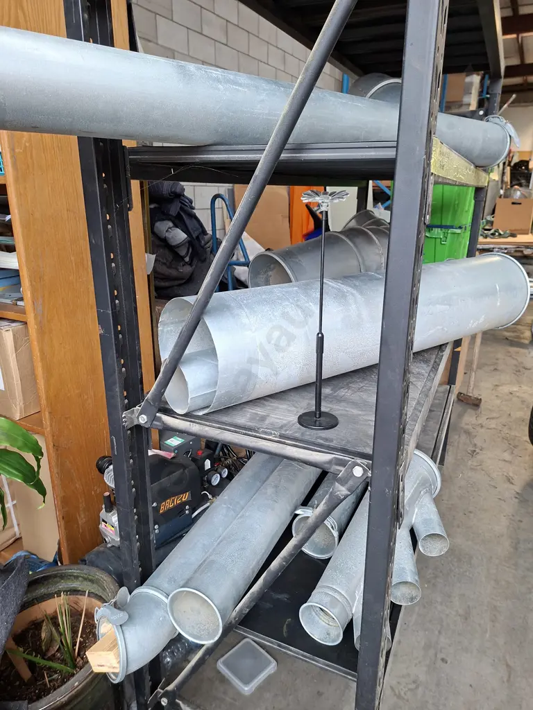 STEEL SHELVING UNIT - 2M WIDE X 60CM DEEP X 2M TALL CONTENTS NOT INCLUDED Image 1++