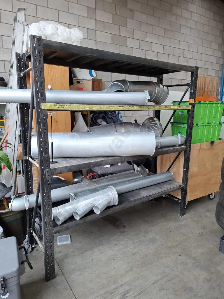 STEEL SHELVING UNIT - 2M WIDE X 60CM DEEP X 2M TALL CONTENTS NOT INCLUDED Image 1++