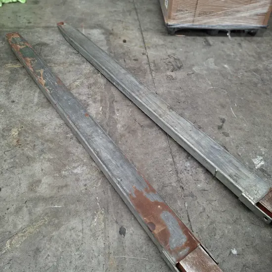 2.4M LONG FORKLIFT EXTENSIONS GALVANISED WITH PINS