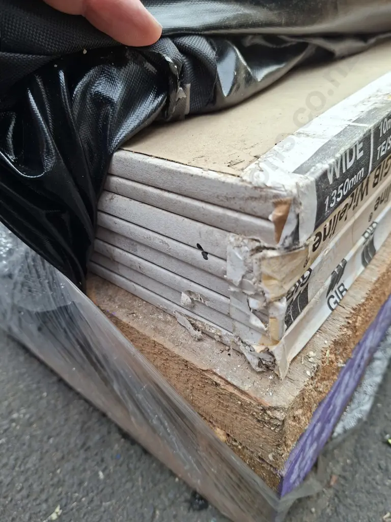 PALLET OF 8 SHEETS OF GIB WIDELINE 10MM X 1350MM WIDE X 4.8M LONG PLUS SOME SHORTER PIECES Image 1++