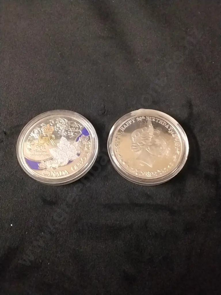 2x COMMERMORATIVE COINS MARKED "CANADIAN MINT" Image 1++