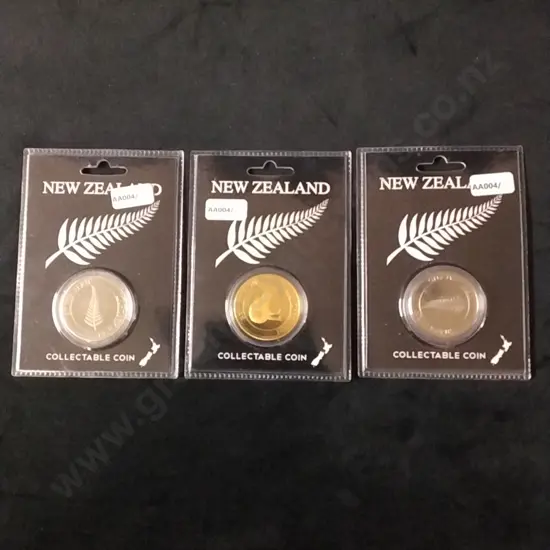 3 X NEW ZEALAND COLLECTABLE COINS