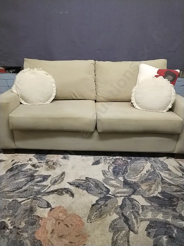 TWO SEATER COUCH - FREEDOM FURNITURE- CUSHIONS INCLUDED Image 1++
