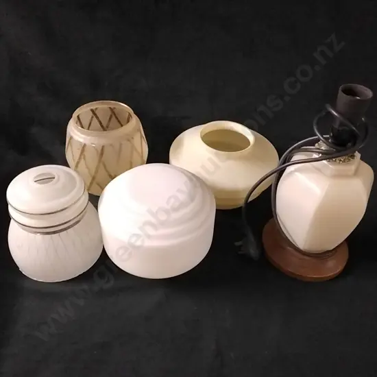 BOX OF VINTAGE LAMP SHADES