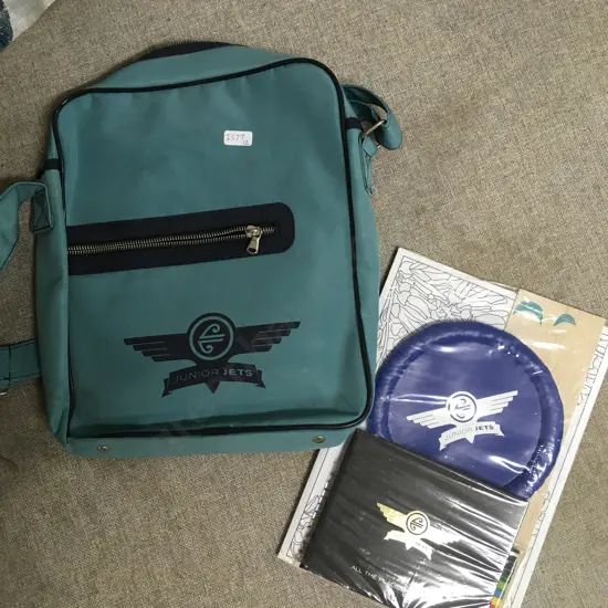 VINTAGE AIR NEW ZEALAND JUNIOR JETS TEAL SHOULDER BAG KIT