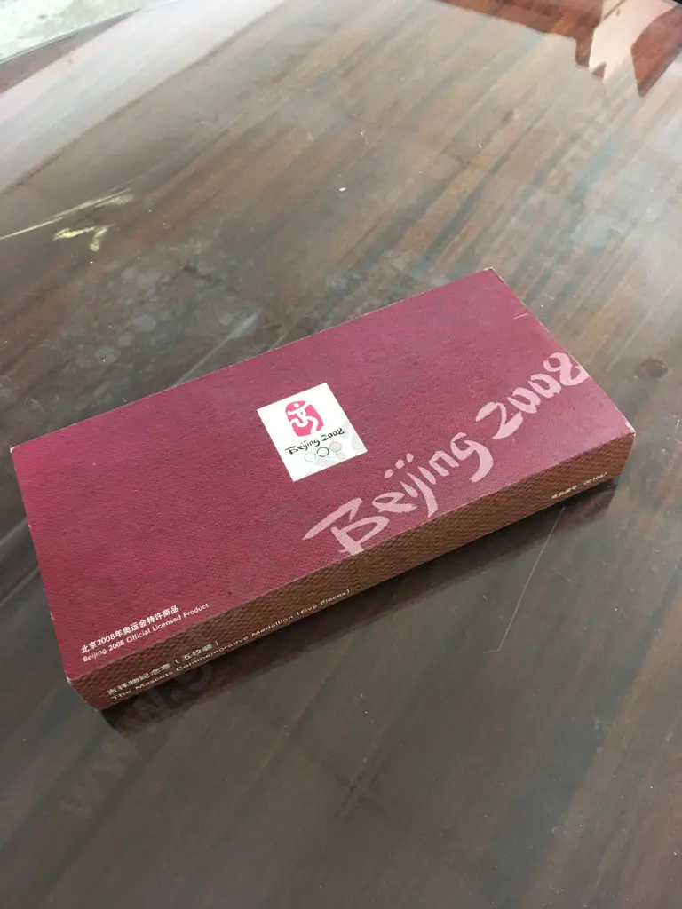 BEIJING 2008 MASCOT COMMEMORATIVE MEDALLIONS 5 PCS Image 1++