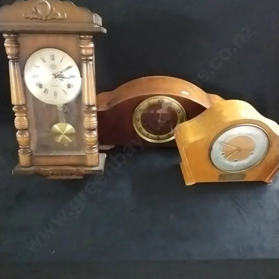 VINTAGE CLOCKS X 3